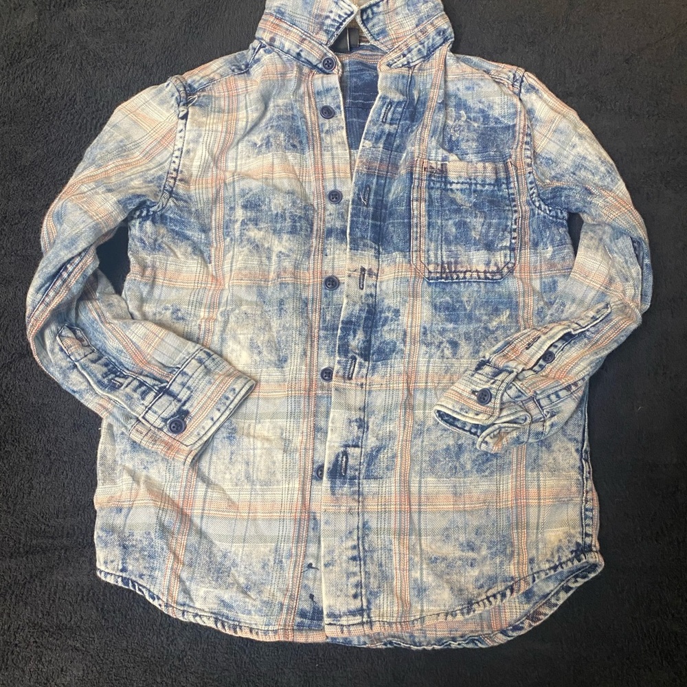 Cute Little Girl Jean Button up